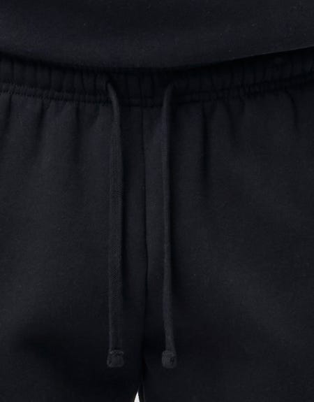 Baggy Leisure Club Cuffed Track Pants in Washed Black