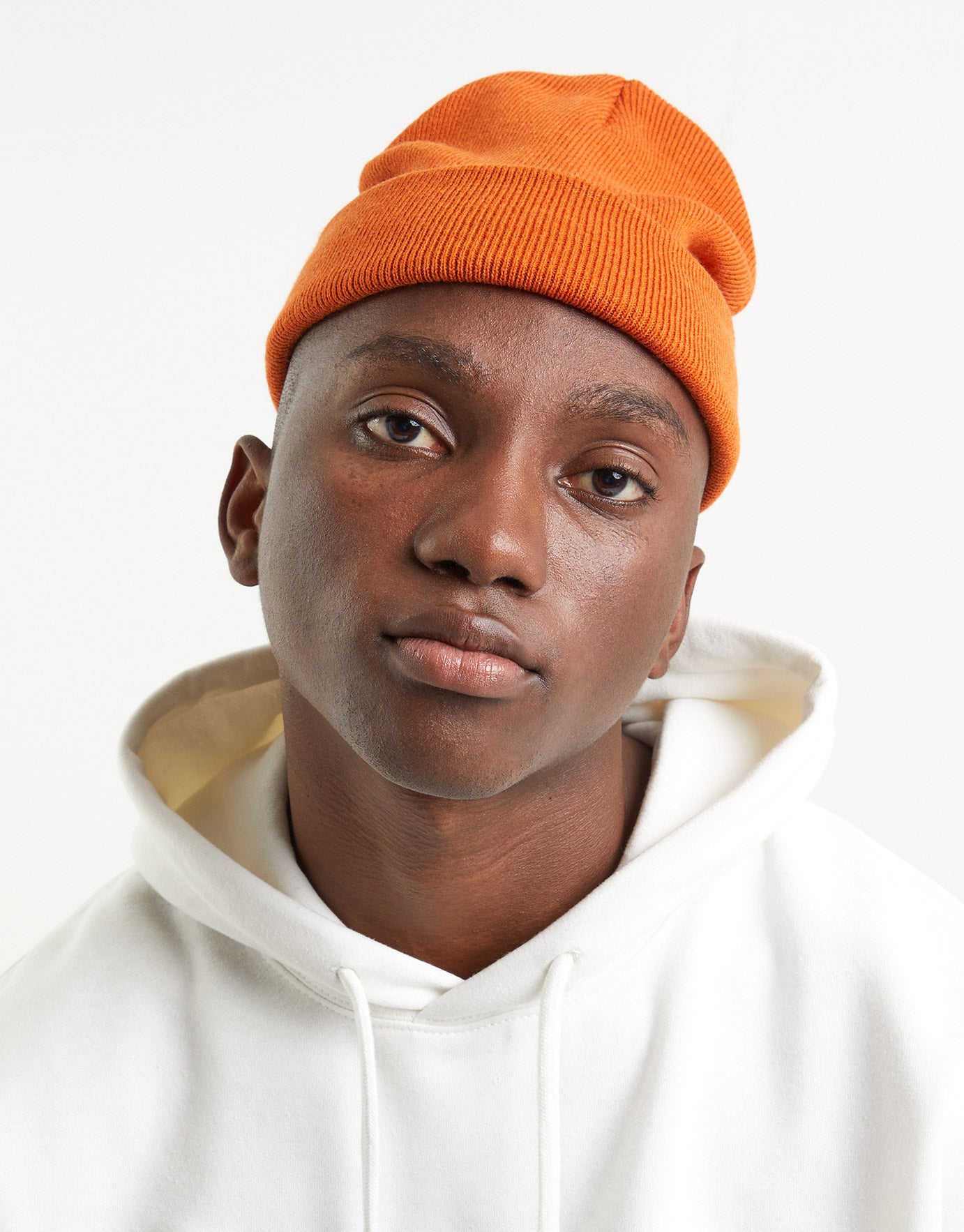 brown orange beanie