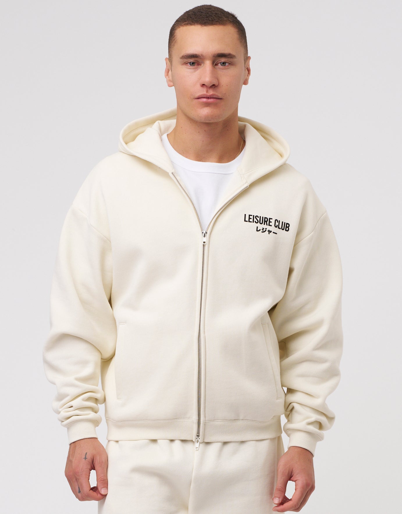 Off white hotsell hoodie zip up