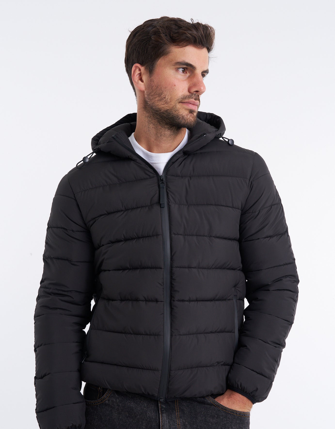 Hooded Puffer - Black