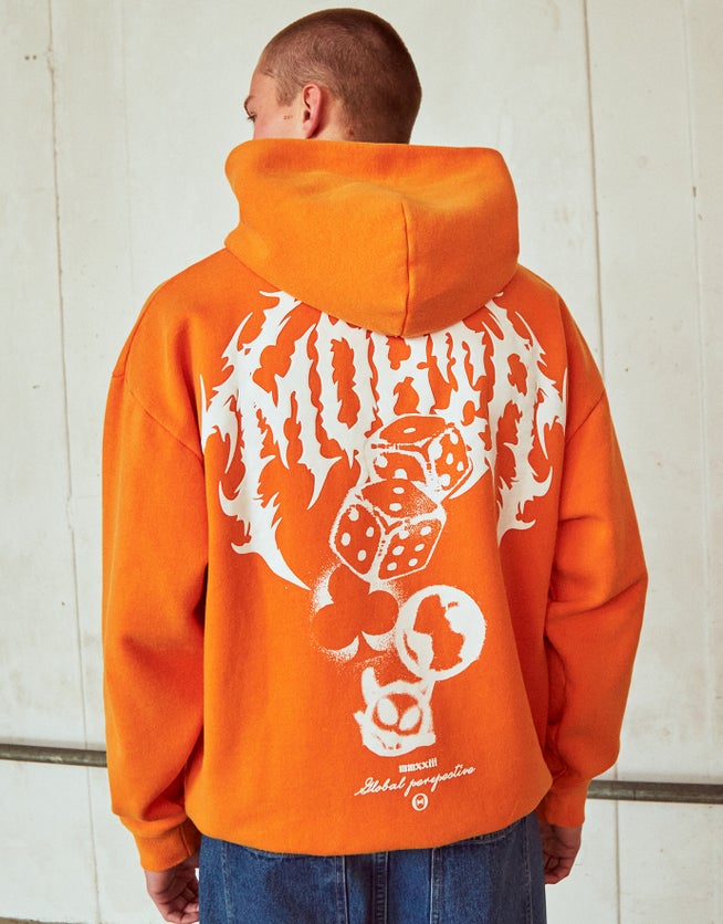Morta Oversized Hoodie in Orange | Hallensteins US