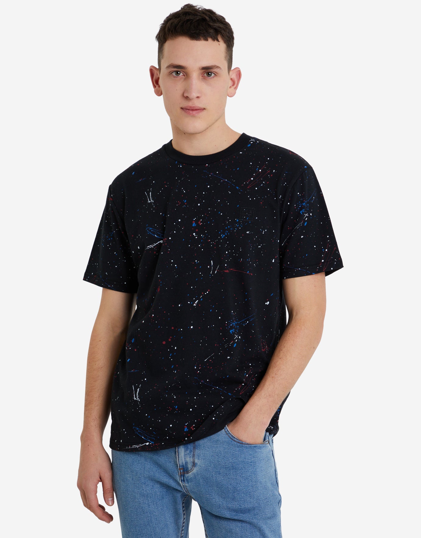 white paint splatter shirt