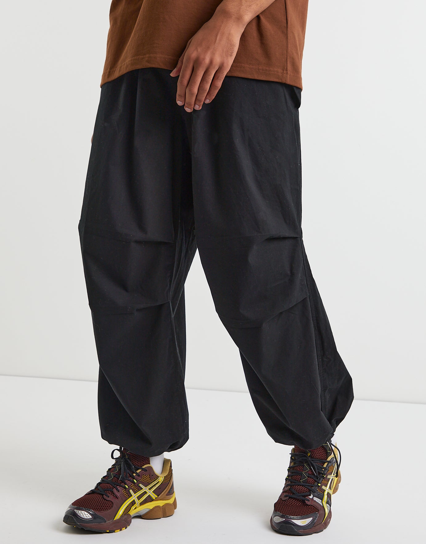 Buy Tommy Hilfiger x Timberland men regular fit parachute pants khaki and  black Online | Brands For Less