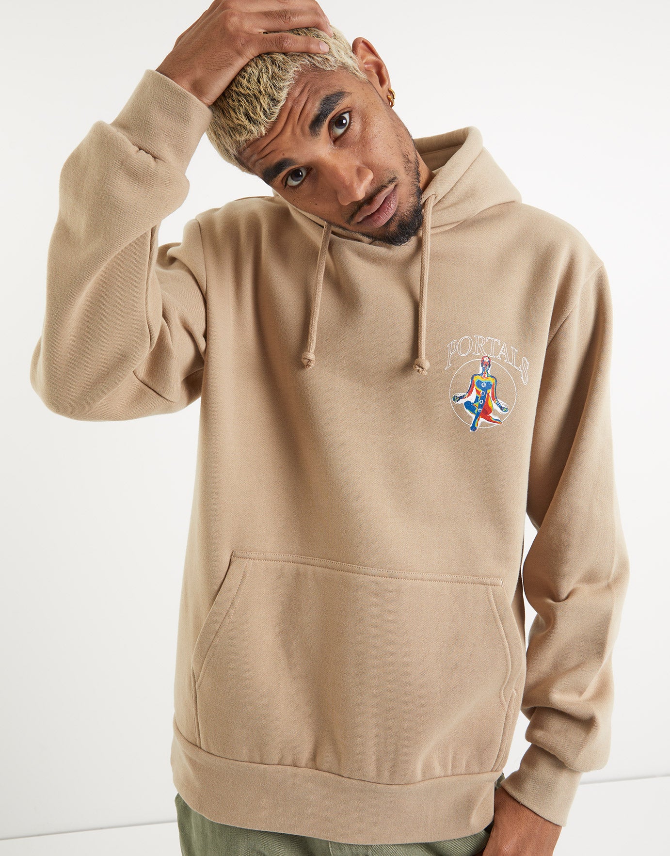 champion hoodie mens tan