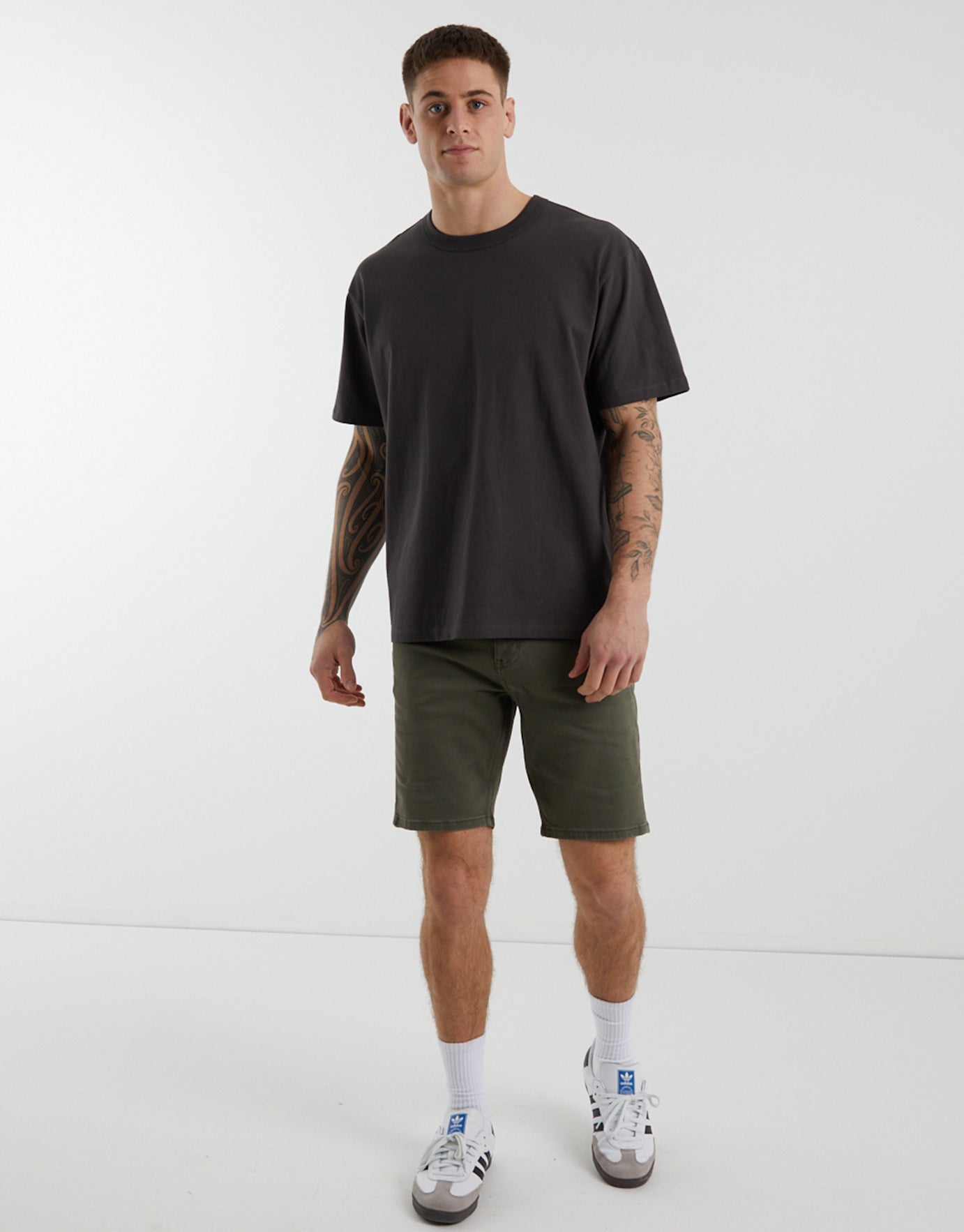 Denim cheap khaki shorts