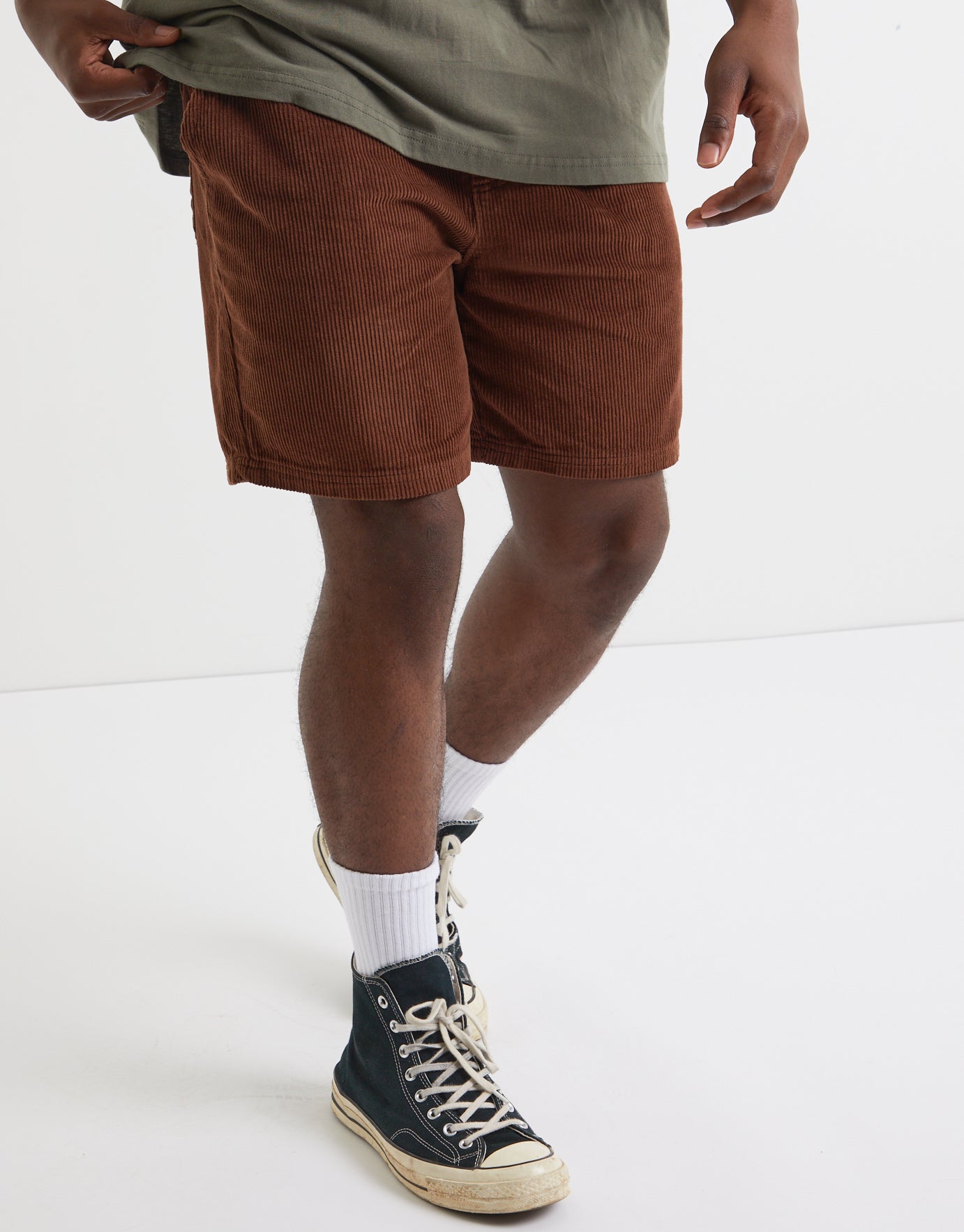 Acceptable Compromise Corduroy Shorts (Dark Chocolate)
