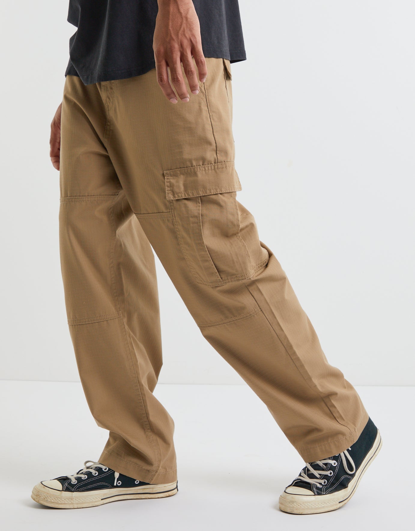 New Cargo Pants Men Ankle Length Streetwear Casual Man Military Slim Fit  Pure Cotton Trouser Japan