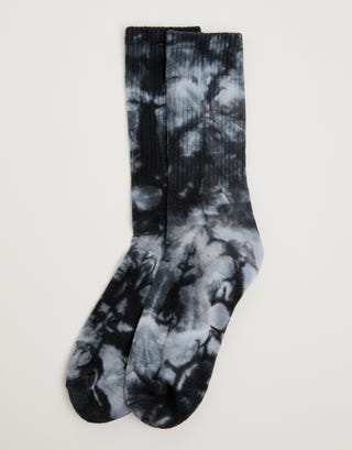 Honour Tie Dye Sport Sock in Yellow/pink