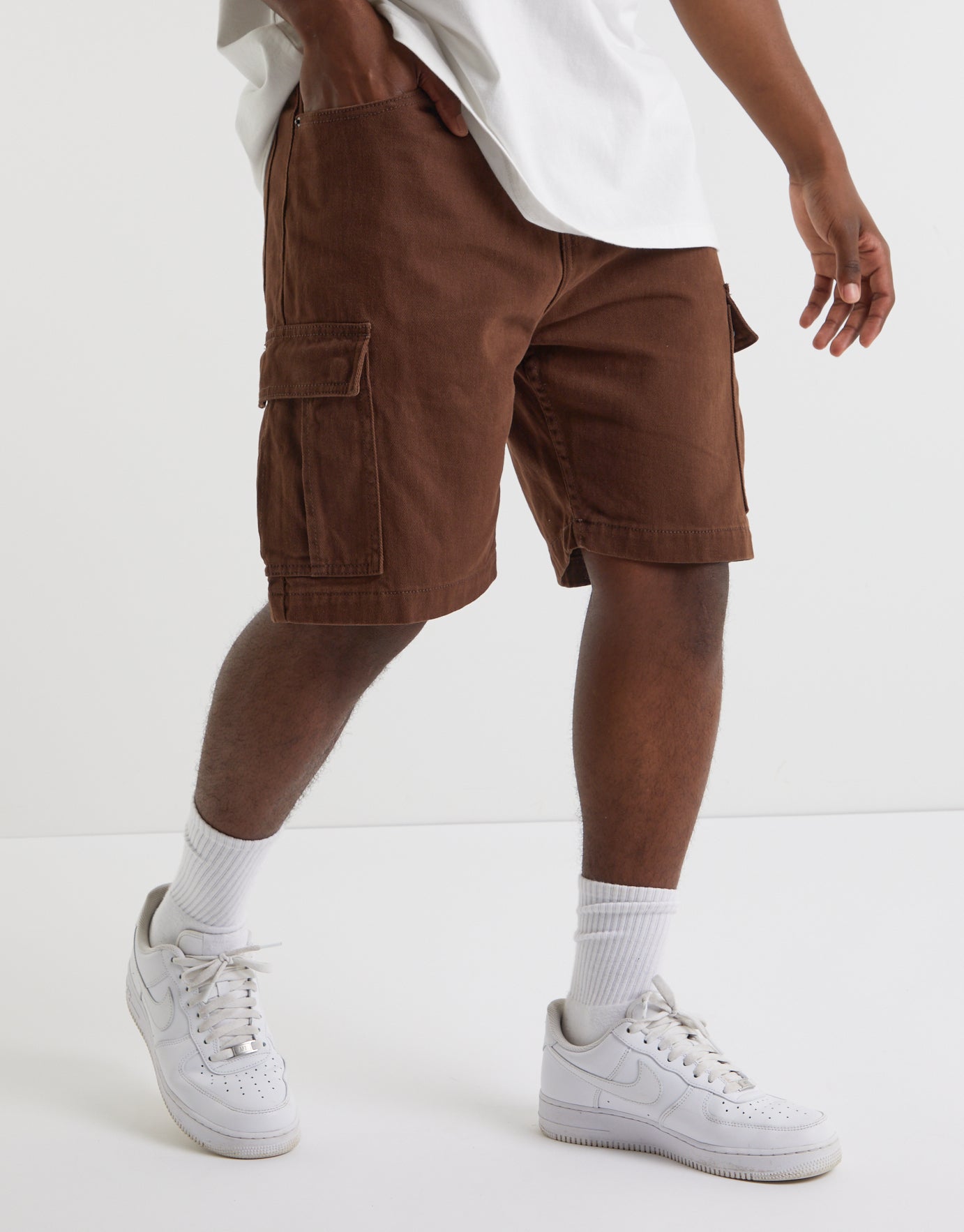 baggy long cargo shorts