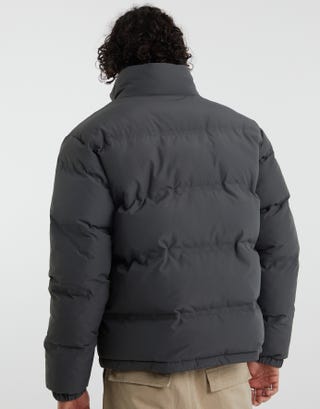 Recycled Puffer Jacket in Charcoal