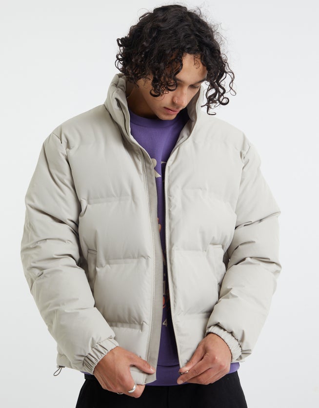 Recycled Puffer Jacket in Charcoal | Hallensteins US