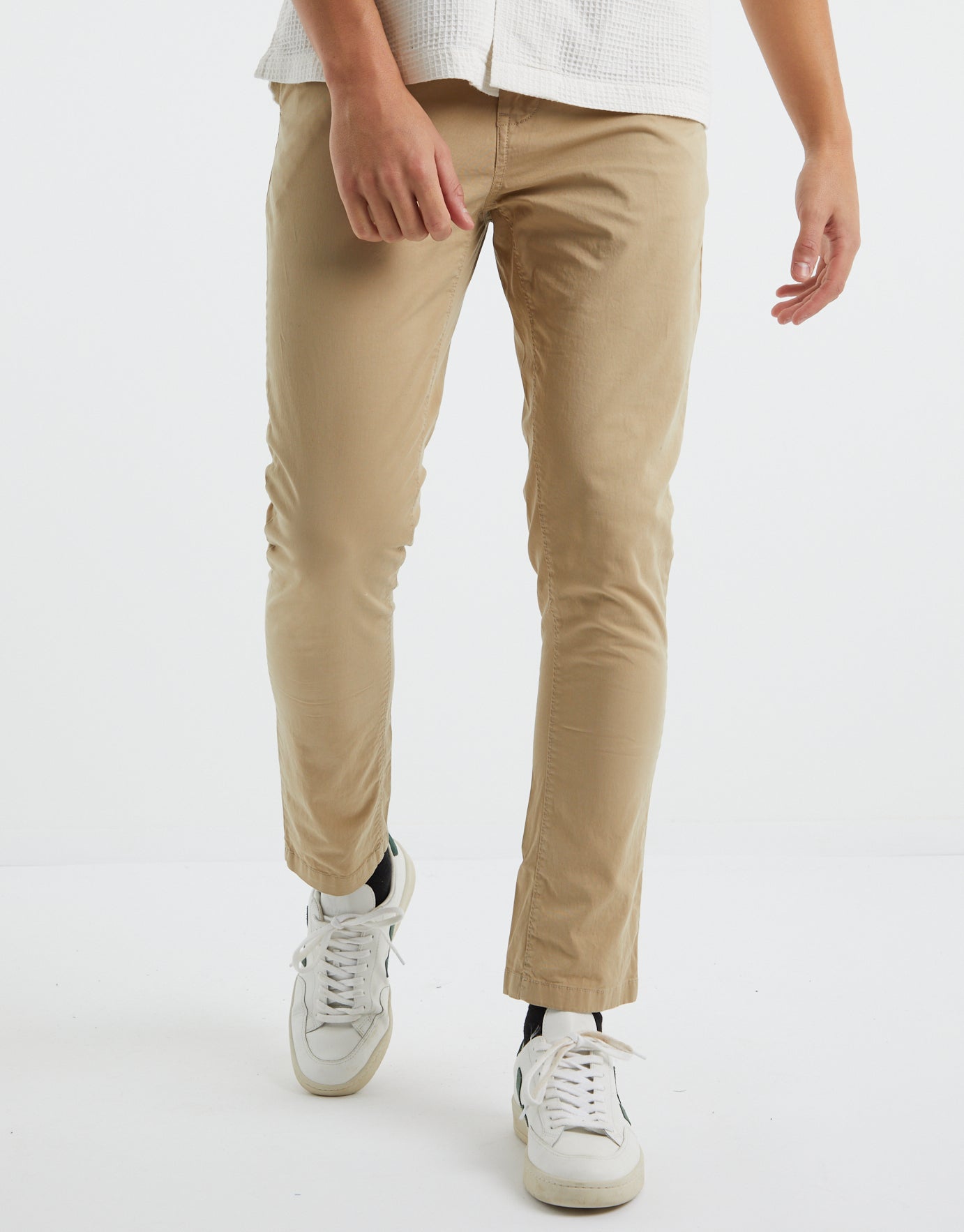 Black Straight Fit Linen Blend Chino Pant – JACHS NY
