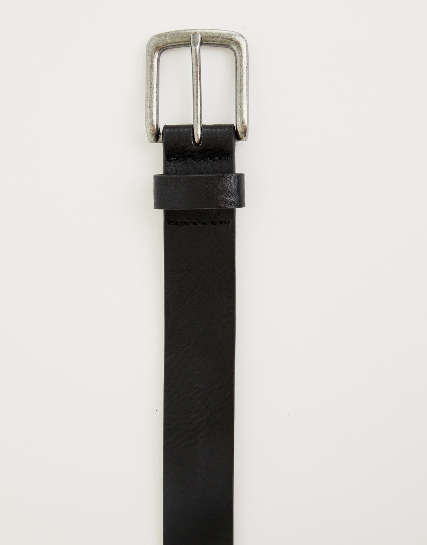 Charlie Leather Belt in Black | Hallensteins NZ