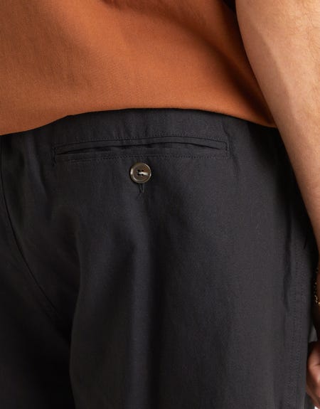 Dyed Slim Fit Denim Shorts in Khaki