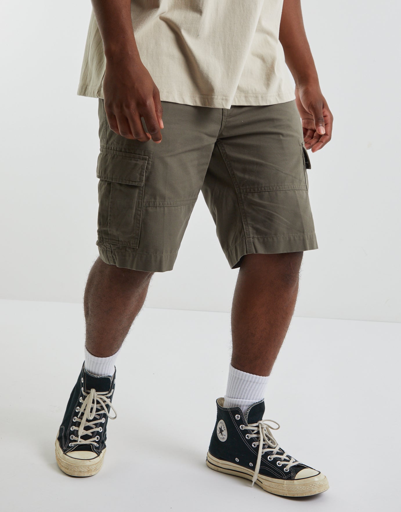 Plain Cargo Shorts