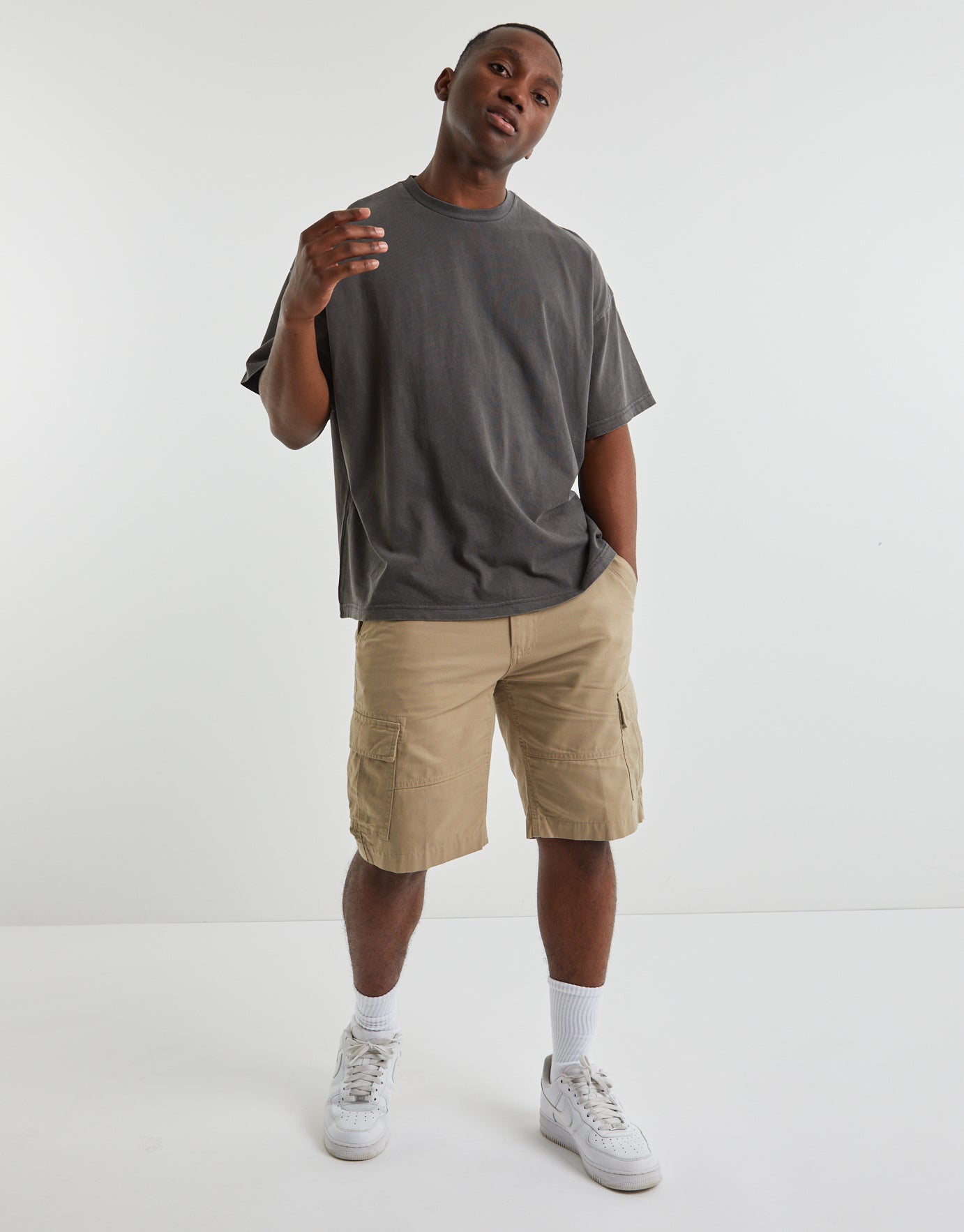 Plain Cargo Shorts In Tan | Hallensteins Au