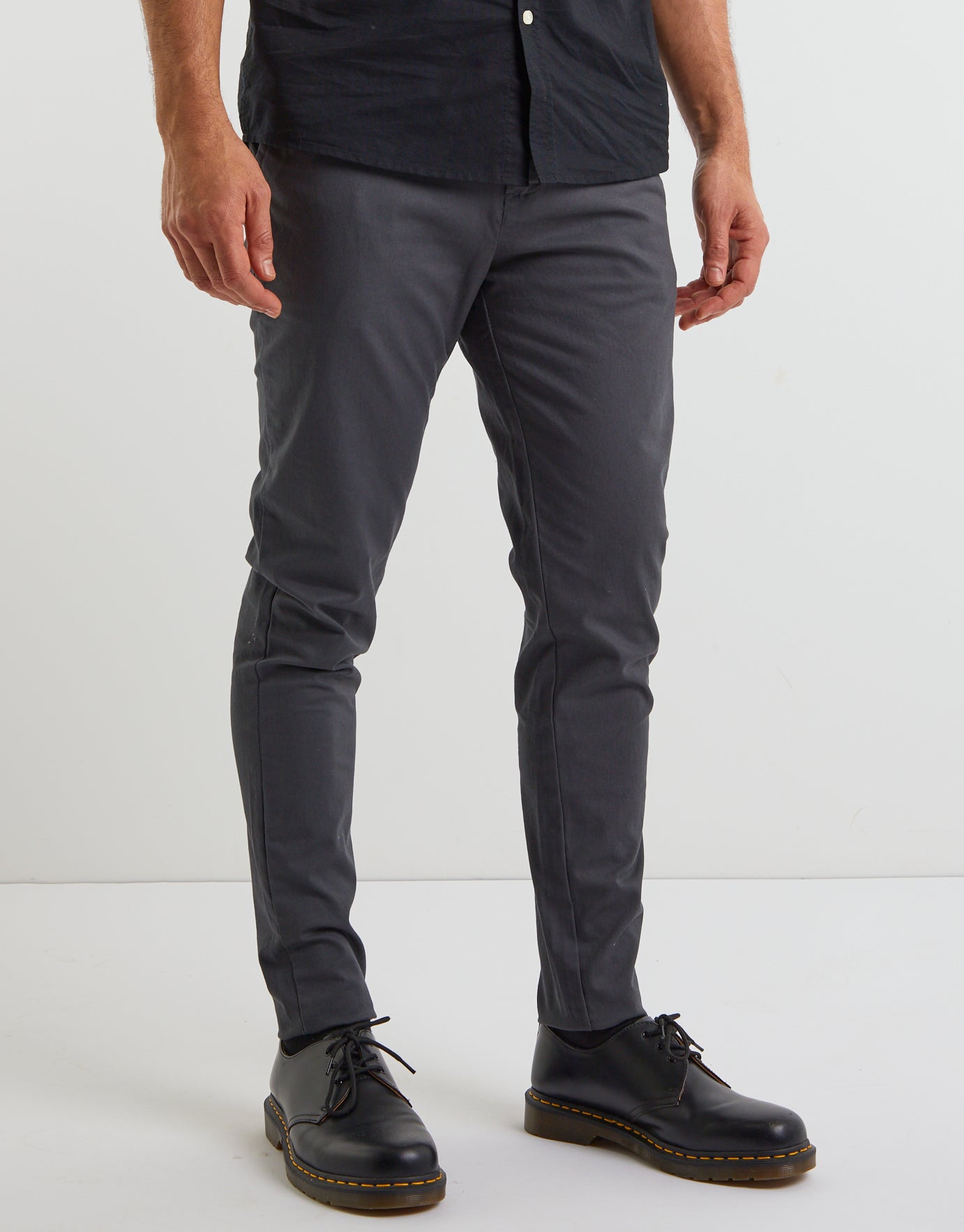 charcoal chino pants