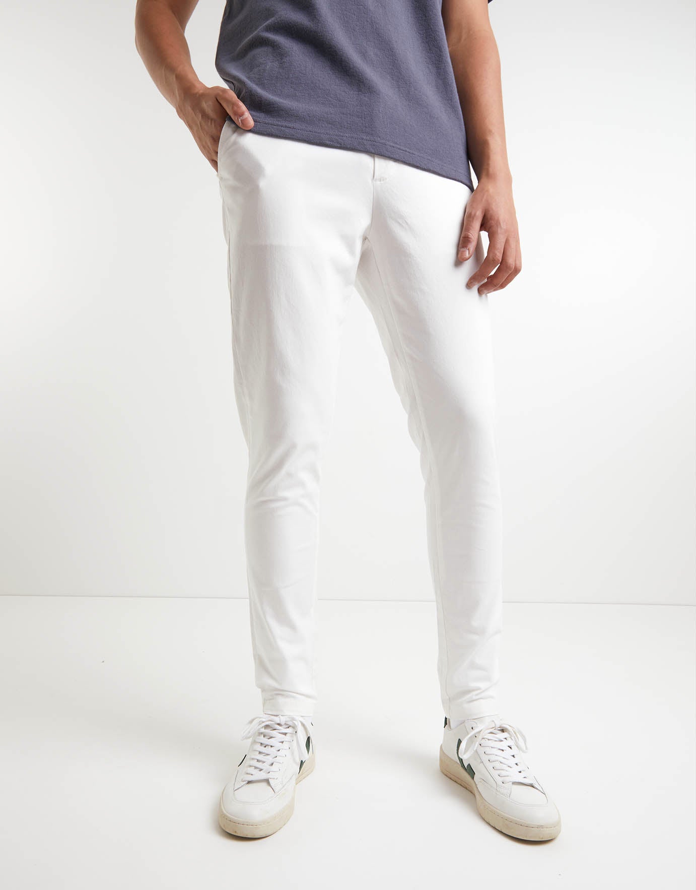 white skinny fit chinos