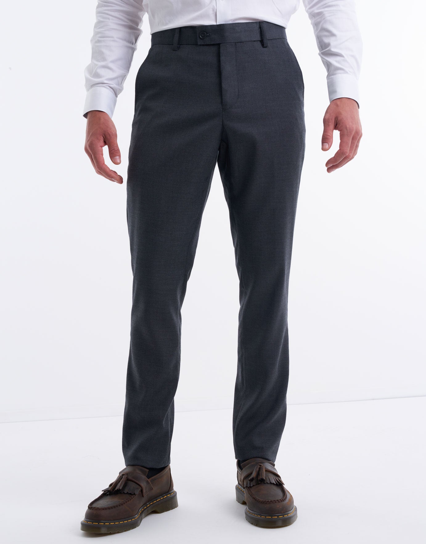 Men Summer Thin Business Formal Pants Solid Casual Korean Slim Fit Suit  Pants Mens Office Social Dress Ankle Length Trousers - Suit Pants -  AliExpress