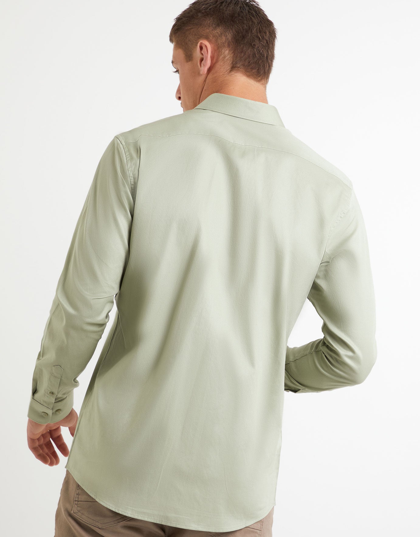 pistachio green mens dress shirt