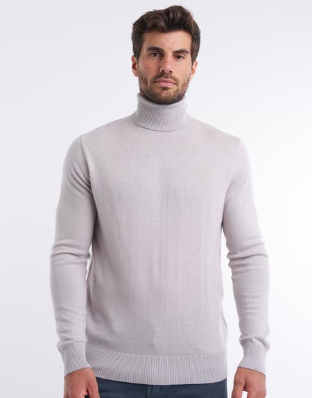 100% Merino Roll Neck Jumper