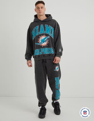 Nfl Miami Dolphins Trackpant in Washed Black