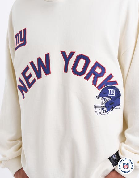 NFL Giants City Hoodie in Off White Hallensteins NZ