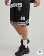 Nfl Raiders 60 Basketball Shorts in Solid Black