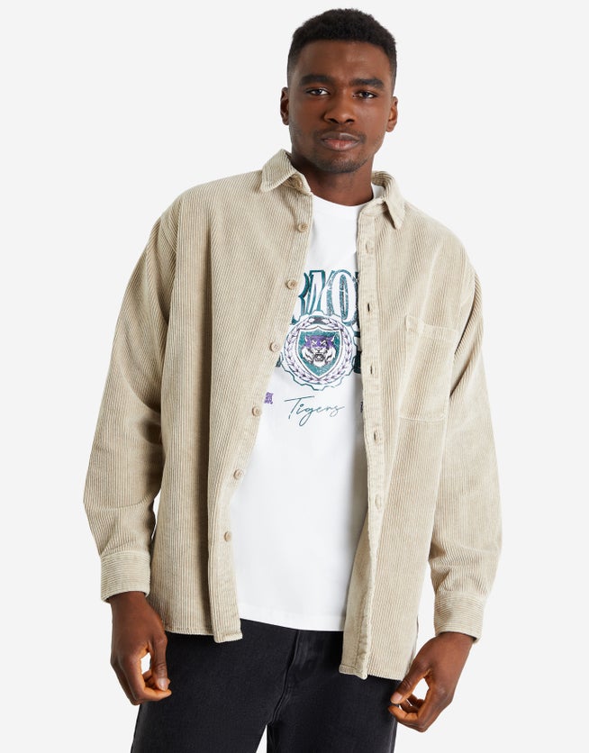 jumbo cord overshirt