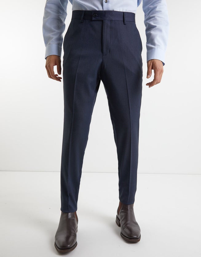 Slim Marine Suit Pants in Navy | Hallensteins NZ